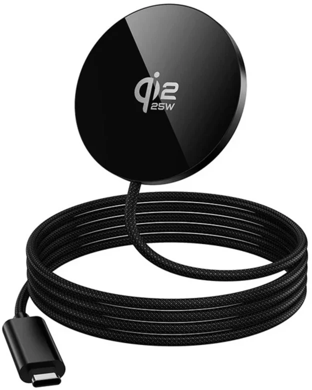 Бездротовий зарядний пристрій HOCO CW63 Pro Fast Qi2.2 Black (6942007676946)