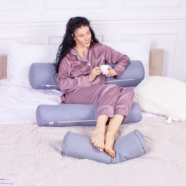 Фото - Подушка валик MirSon №8502 Naturale Line 16-5803 Geronimo 50% Memory 100х20 см (2200006341475)