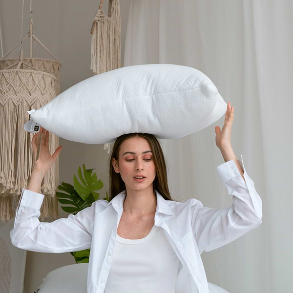 Фото - Подушка стандартна MirSon бавовняна №886 Julia Hand made Пружна 50х70 см (2200003226973)