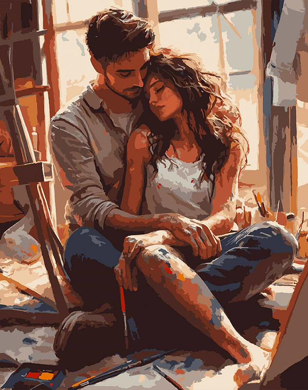 Фото - Картина за номерами Santi Закохані 40х50 см (955771)