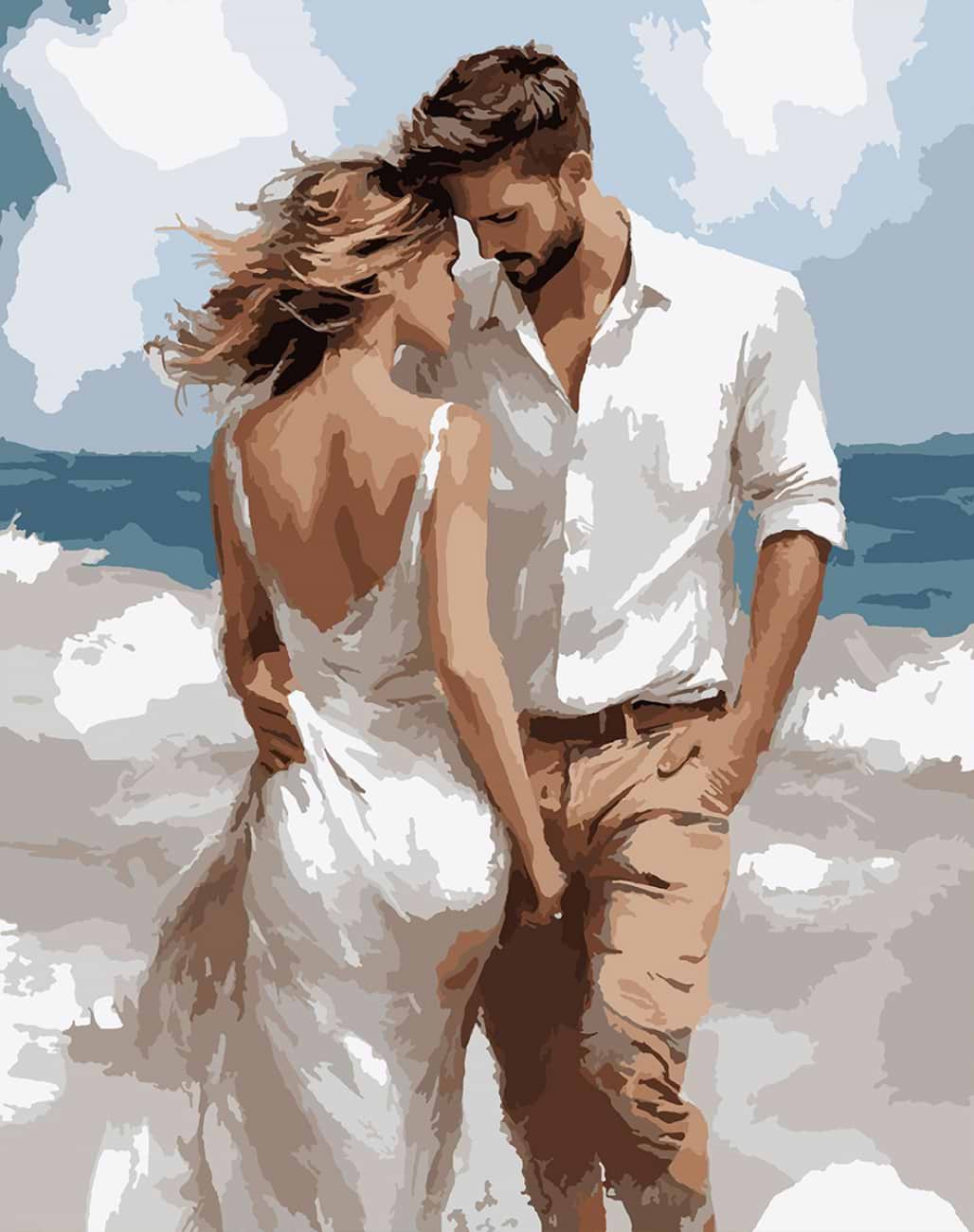 Картина по номерам Santi Романтическая пара  40х50 см (955770)