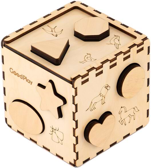 Фото - Сортер GoodPlay Деревянный (CUB-4-003)