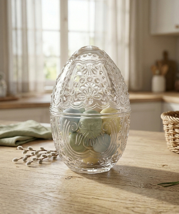 Фото - Емкость для хранения LeGlass Яйцо 10х10х15.5 см 300 мл (355-299)