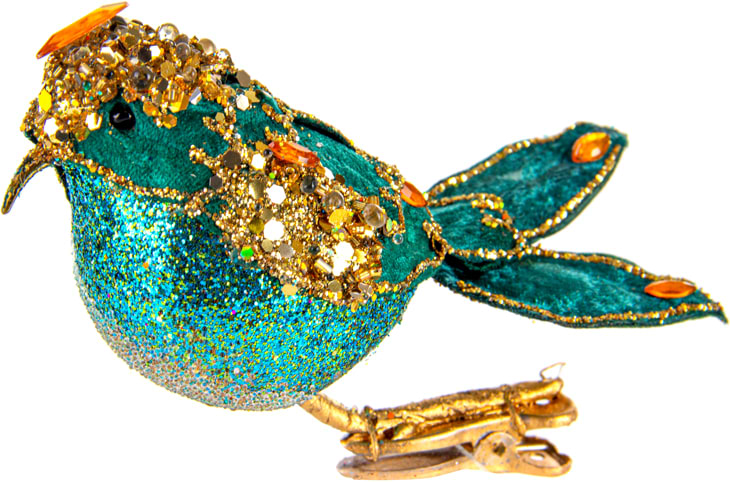 Ялинкова іграшка Lefard пташка 15х5 см (66-172)