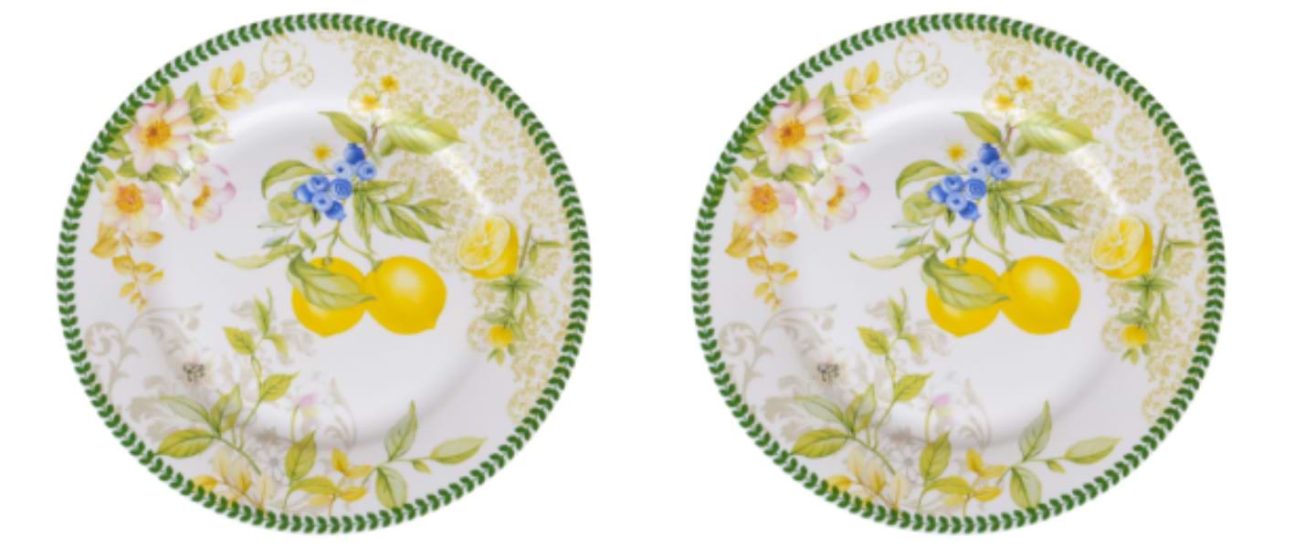 Набір тарілок Lefard Лимон 2 шт. 19 см (924-409)