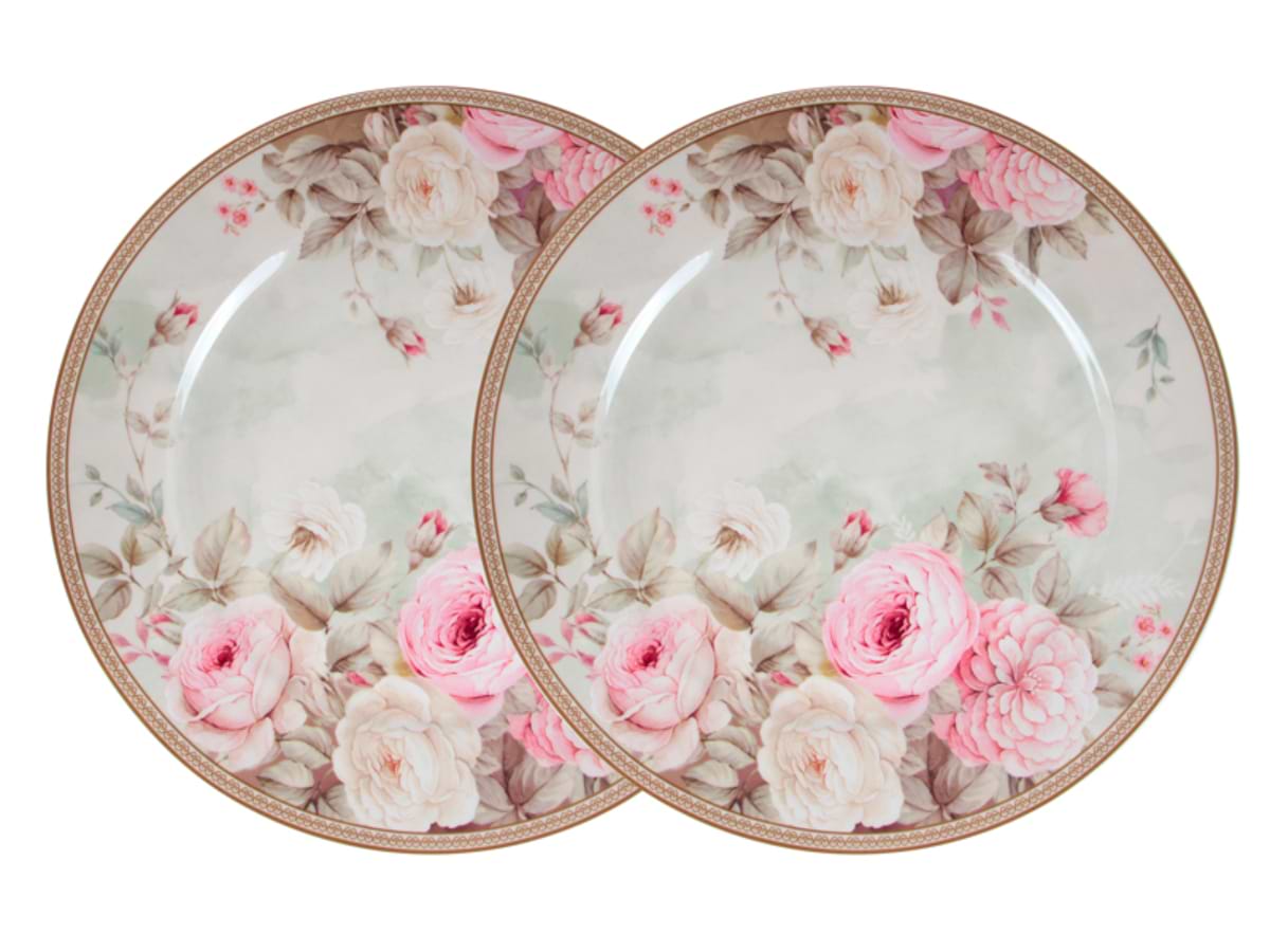Набор тарелок Lefard Английская роза 26 см 2 шт. (924-847)