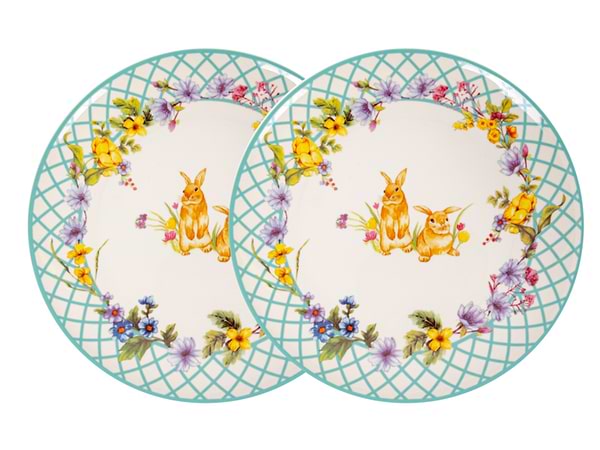 Фото - Набір тарілок Lefard Funny bunny 21 см 2 шт. (985-180)