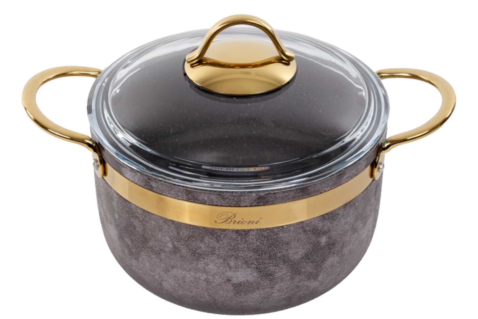 Каструля Brioni Royal Stone Sandstone gold 3 л (764-039) - Фото 1