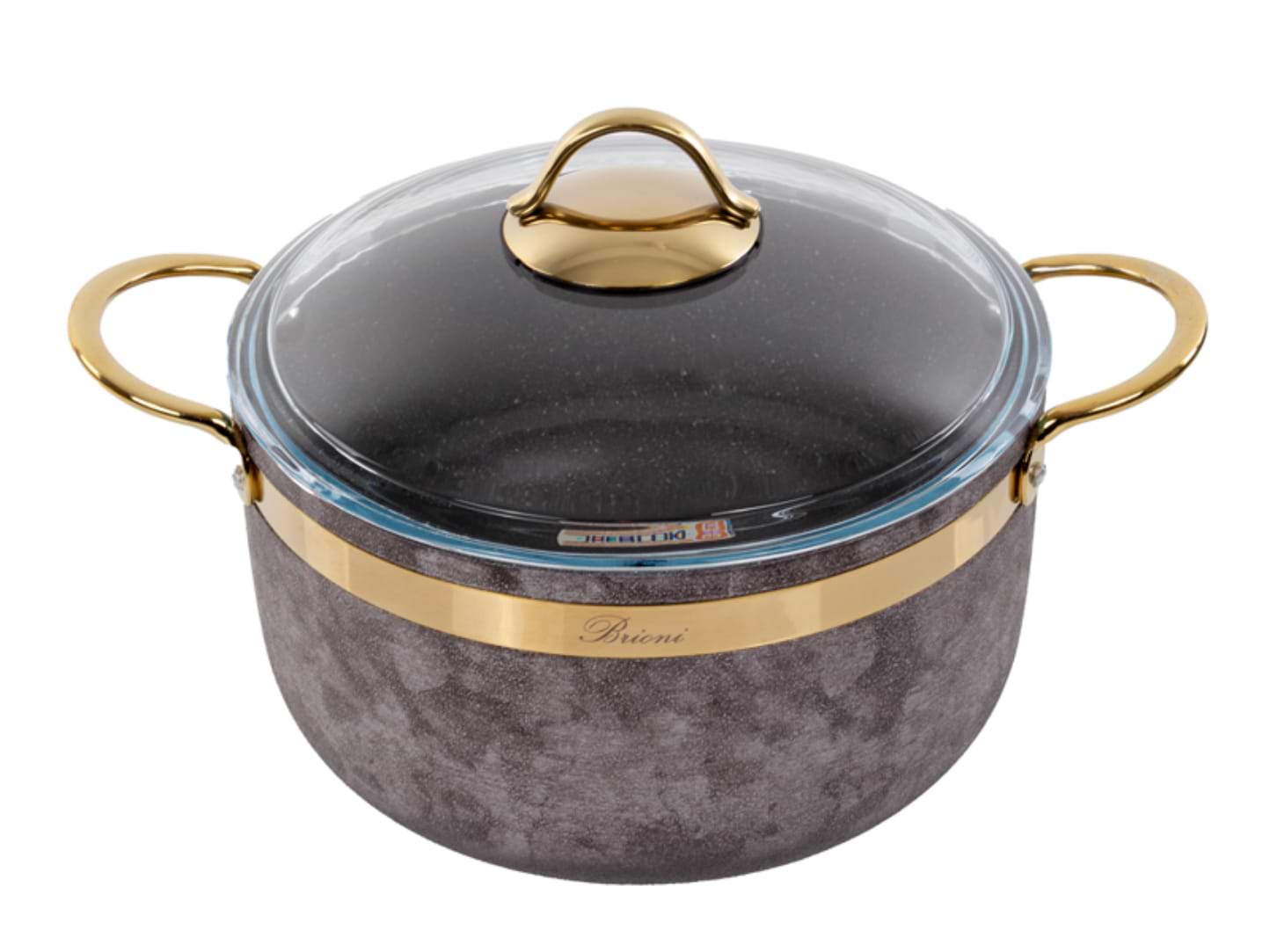 Каструля Brioni Royal Stone Sandstone gold 5 л (764-040) - Фото 1