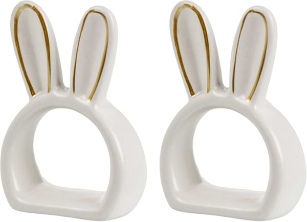 Фото - Набор колец для салфеток Lefard Ушки золото 8.8х5.5х4.5 см 2 шт. (947-035)