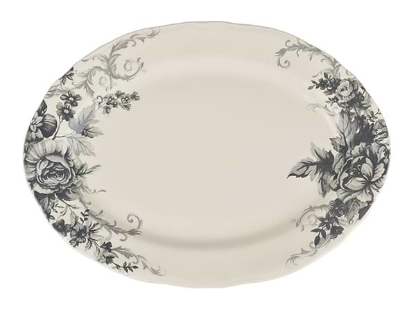 Фото - Блюдо Claytan Ceramics Винтажные цветы 36 см (910-110)