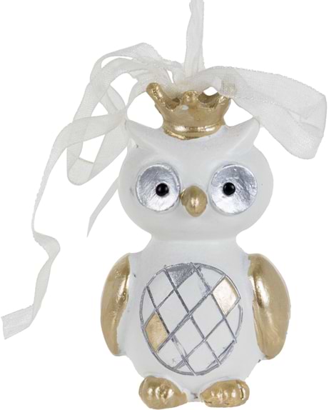 Декор підвіска New Year Lefard Сова 7 см (191-064)