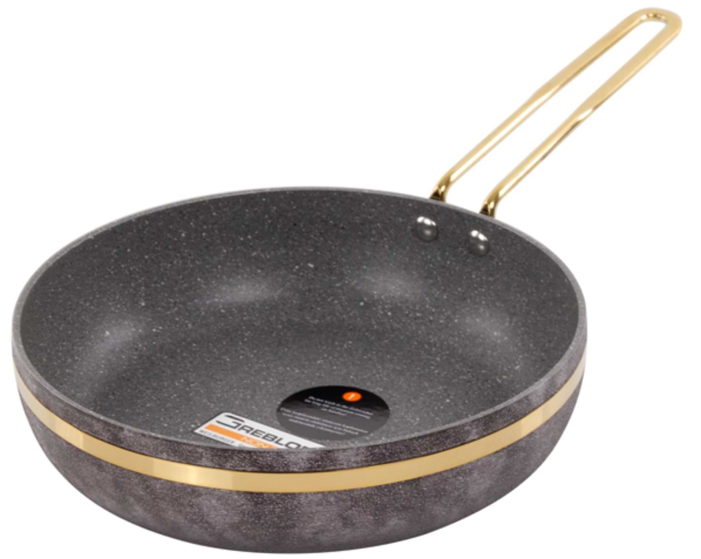 Сковорода універсальна Brioni Royal Stone Sandstone gold 24x6 см (764-041) - Фото 1