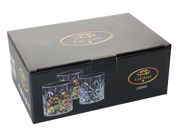 Фото - Набір склянок LeGlass 6 шт. 330 мл (600-002)