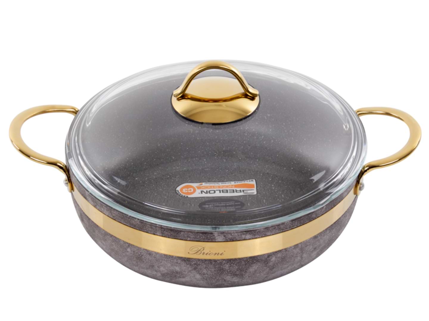 Сотейник Brioni Royal Stone Sandstone gold 26 см (764-043) - Фото 1