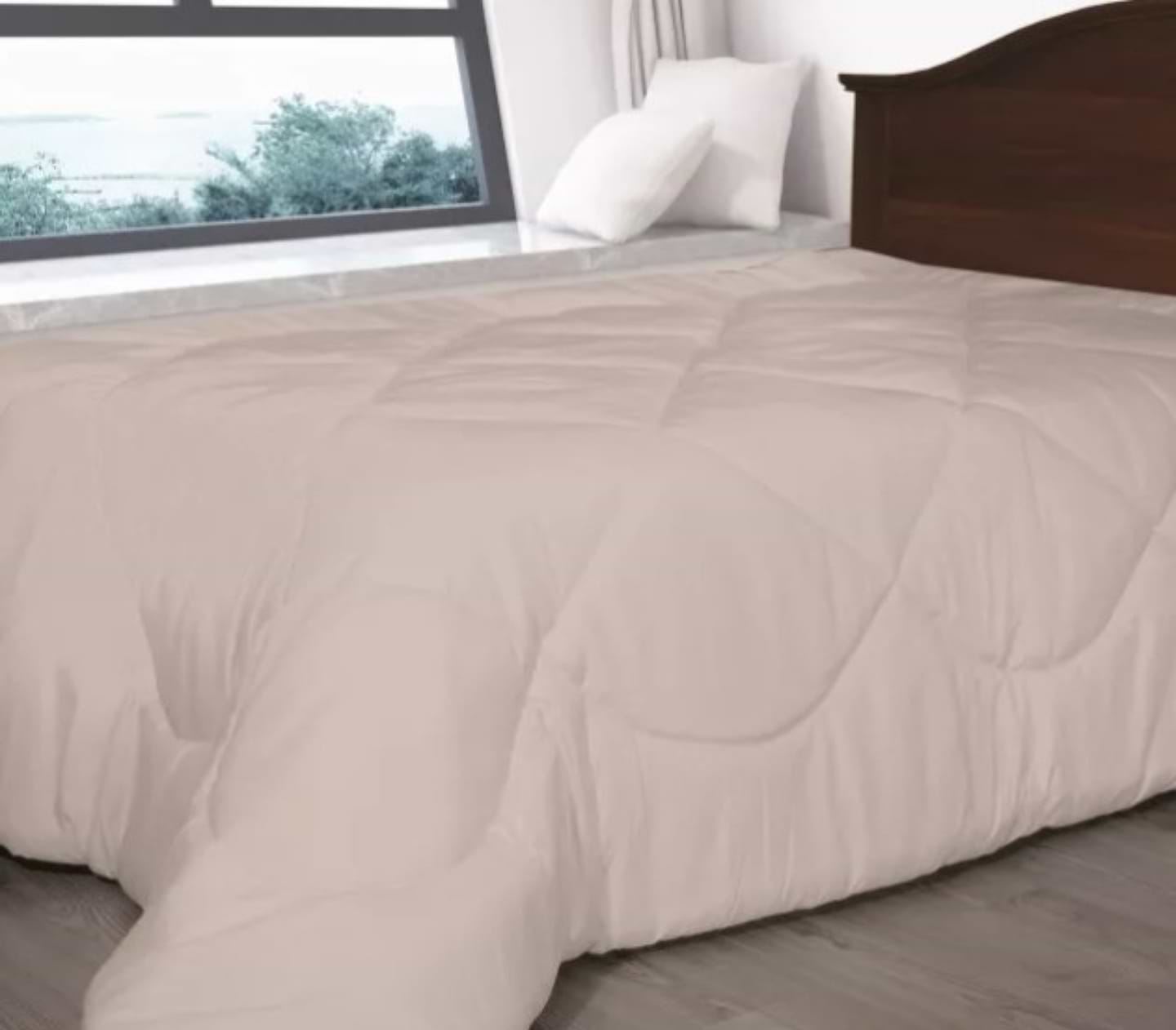 Ковдра всесезонна двоспальна Ярослав мікрофібра/силікон 170х205 сіра (51103) - Фото 1