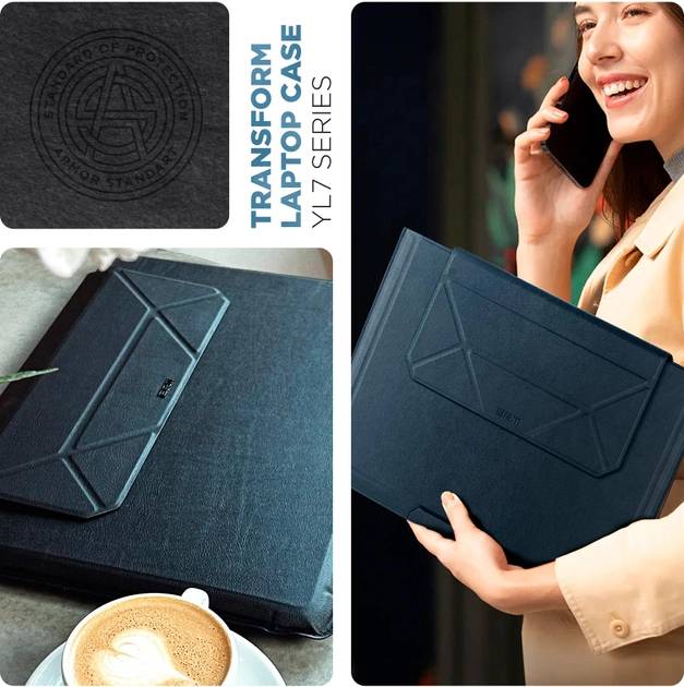 Фото - Чохол для ноутбуку Armorstandart Laptop Sleeve Stand YL7 16  Black (ARM69064)