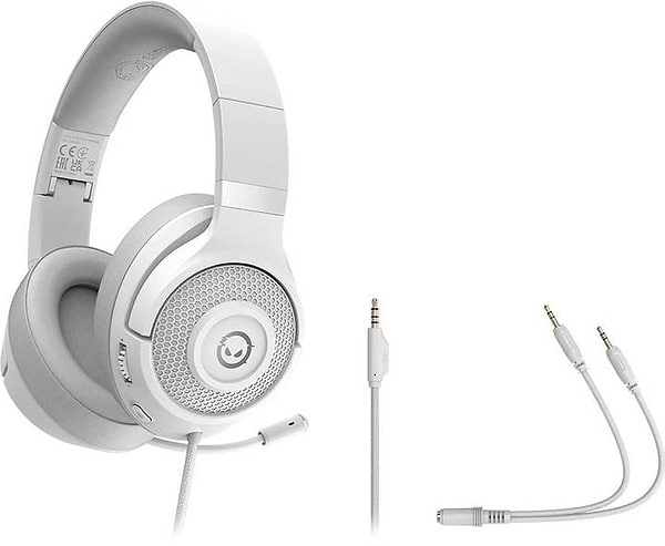 Фото - Гарнітура дротова ігрова Lorgar Noah 101 Gaming 3.5mm White (LRG-GHS101W)