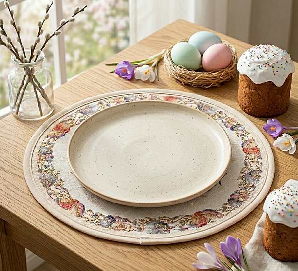 Фото - Серветка для сервірування Lefard Easter time 35 см (711-153)