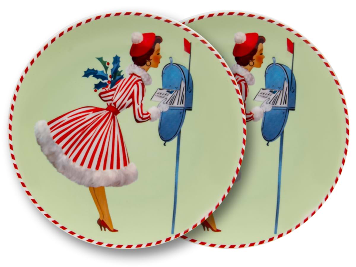 Набор тарелок Lefard Miss Christmas 2 шт. 20,5 см (922-077)