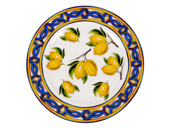 Фото - Набір тарілок Lefard Сицилійський лимон 6 шт. 19 см (922-035)