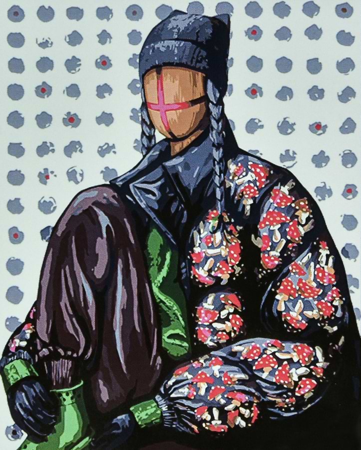 Картина по номерам Strateg Надежная на черном фоне 40х50 см (AH1139)