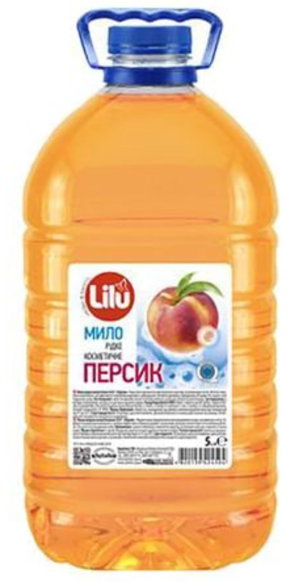 Рідке мило для рук LILU Персик, 5 л - Фото 1