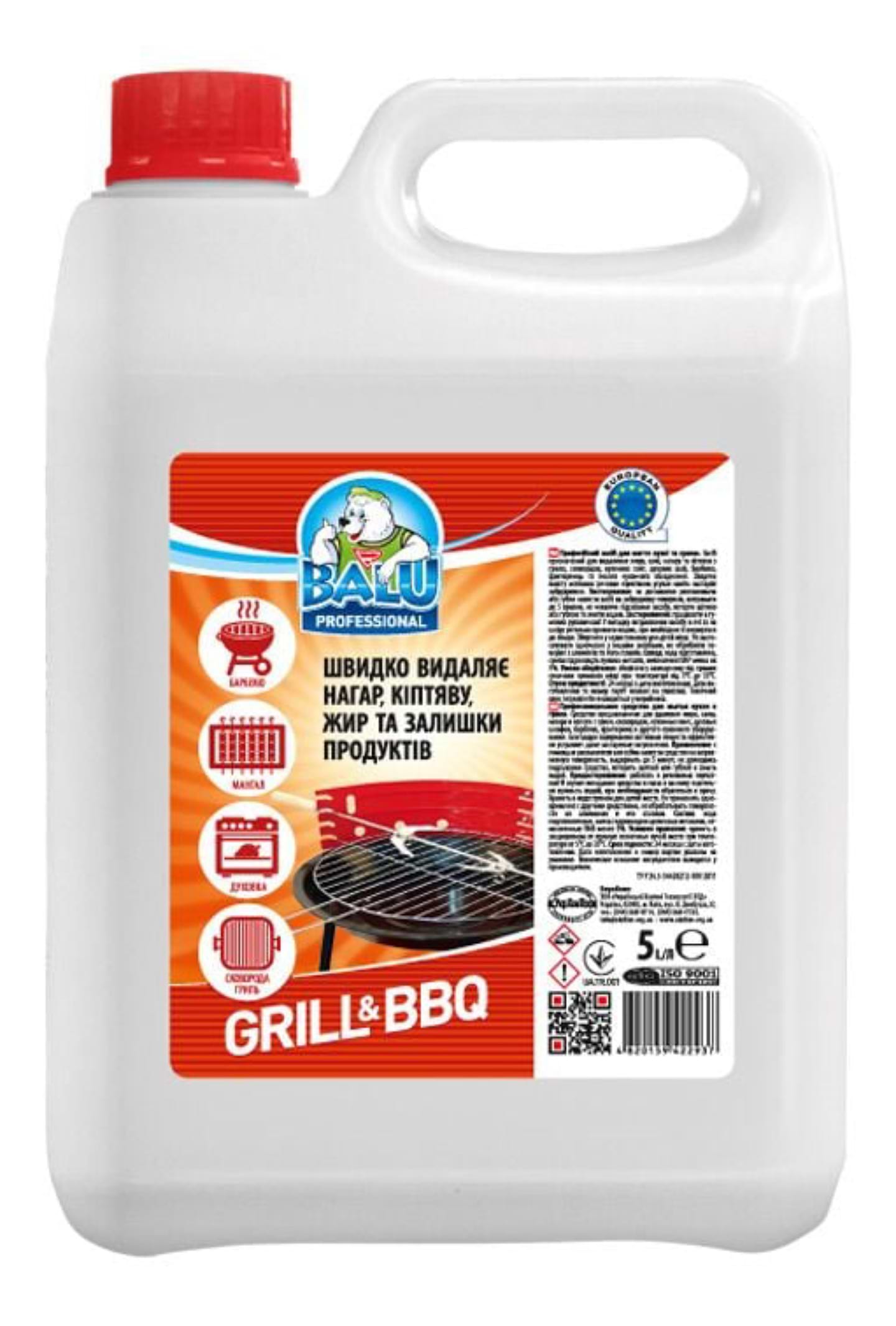 Засіб для чищення кухонної техніки BALU Grill & BBQ, 5 л
