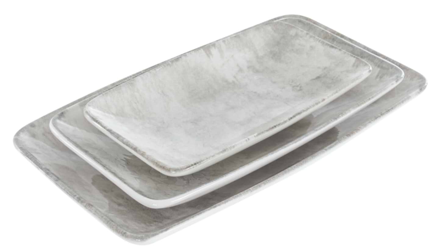 Блюдо Alba ceramic Beige 10х17 см, 14,5х25 см, 17х30 см (769-012)