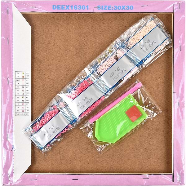 Фото - Алмазний живопис Strateg Ведмедик 30х30 см (DEEX16288)