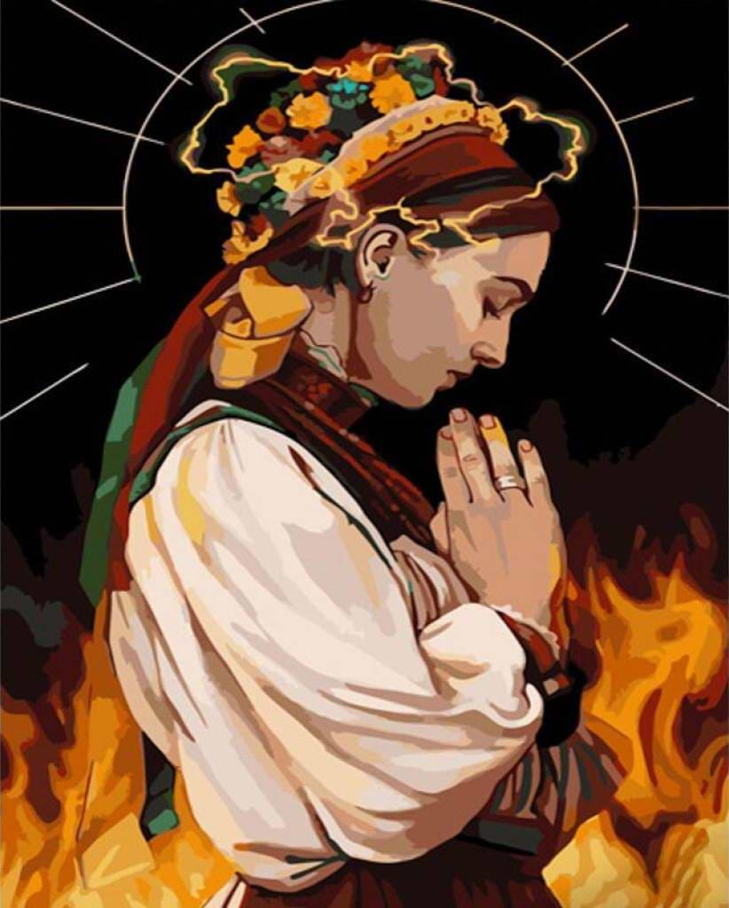 Картина за номерами Strateg Українська молитва 40х50 см (GS622)