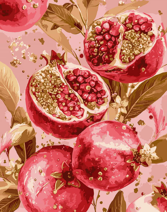 Картина по номерам Santi Золотой гранат 40х50 см (955764)