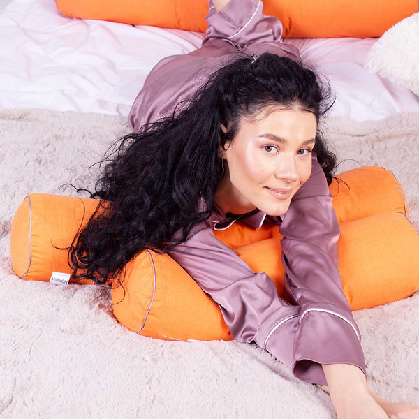 Фото - Подушка валик MirSon №8387 Naturale Line 16-1364 Palermo BamBoo 70х20 см (2200006253105)