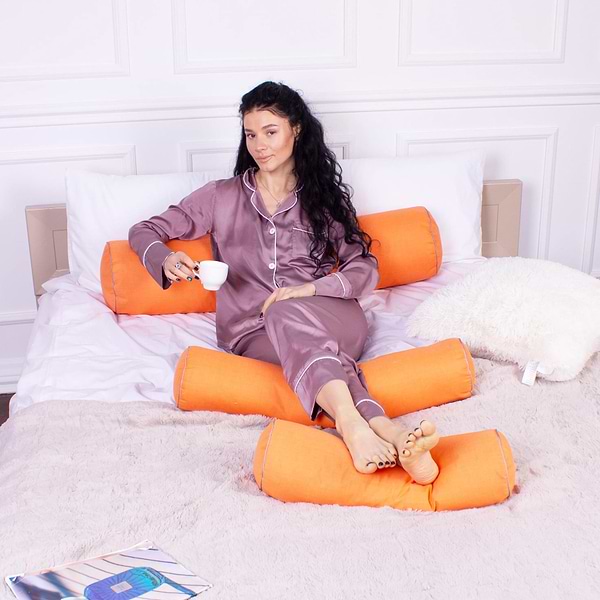 Фото - Подушка валик MirSon №8387 Naturale Line 16-1364 Palermo BamBoo 70х20 см (2200006253105)