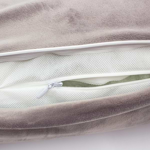 Фото - Подушка валик MirSon №8396 Velvet Line 28-0005 Ashen Tencel 60х20 см (2200006253631)