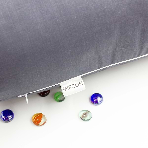 Фото - Подушка валик MirSon №8534 Naturale Line 16-5803 Geronimo 100% Memory 15x50 см (2200006340430)