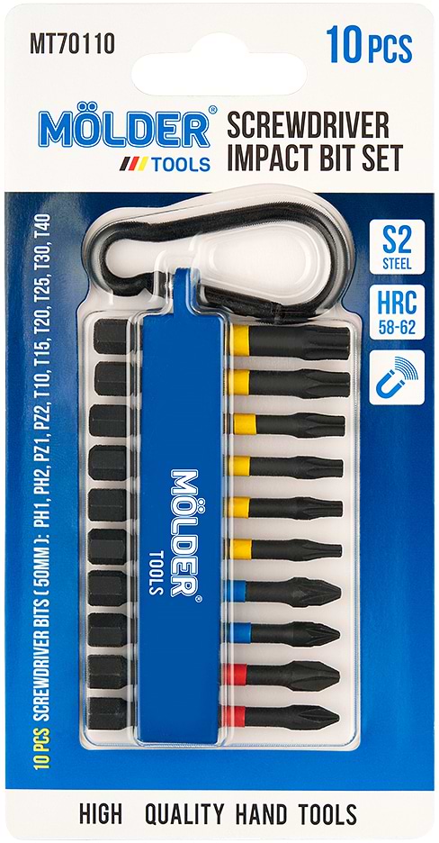 Біта для викрутки Molder 50 мм 10 шт. (MT70110)