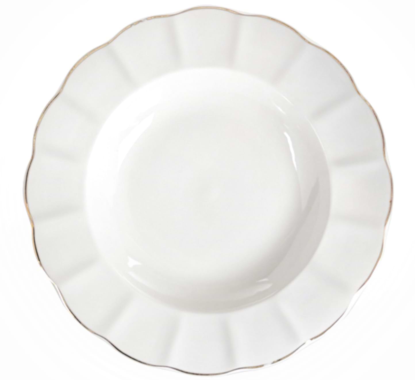 Тарелка суповая Lefard Royal gold с золотом 21 см (949-017-2)