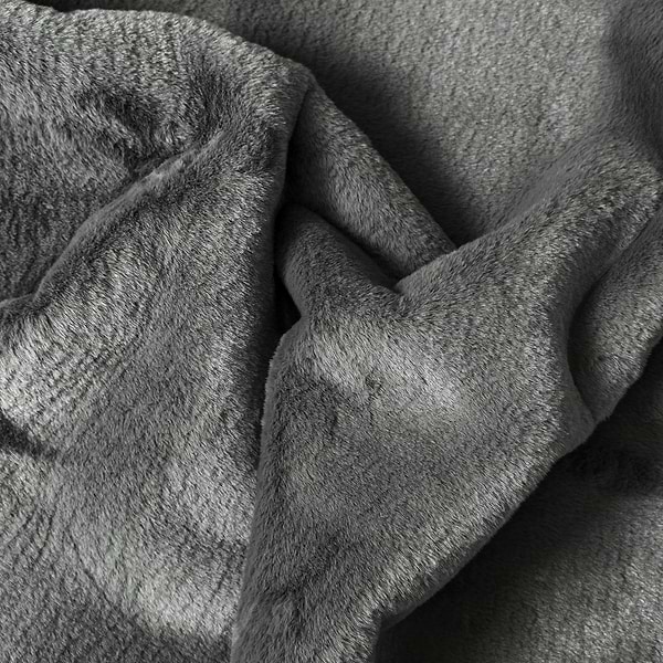 Фото - Килимок для підлоги з еко-хутра DarianA Moonbeam 50x60 графітний (1000010339)