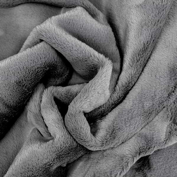 Фото - Килимок для підлоги з еко-хутра DarianA Moonbeam 50x60 графітний (1000010339)