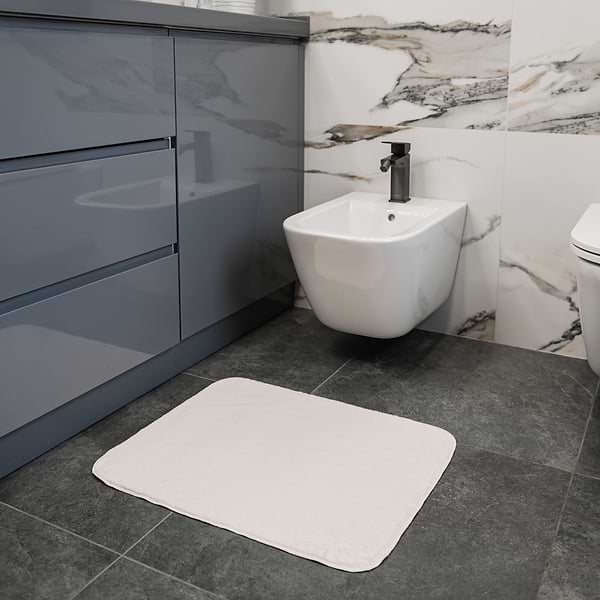 Фото - Килимок для підлоги з еко-хутра DarianA Moonbeam 50x60 айворі (1000010342)