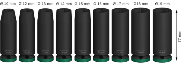 Фото - Набор торцевых головок Bosch Professional Deep 1/2" 9 шт. (2.608.003.039)