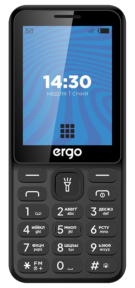 Мобильный телефон Ergo E284 Dual Sim Black