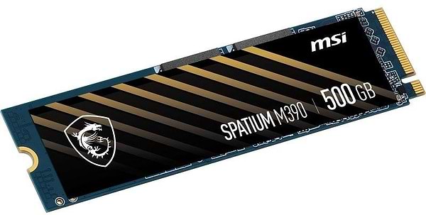 Фото - SSD-накопитель внутренний MSI Spatium M390 500GB NVMe M.2 2280 PCIe 3.0 x4 3D NAND (S78-440K070-P83)