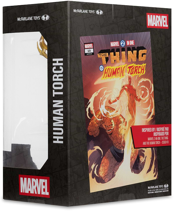 Фото - Колекційна фігурка McFarlane Toys MARVEL Human Torch - Collectible with Scene #10 30.5 см (14843)