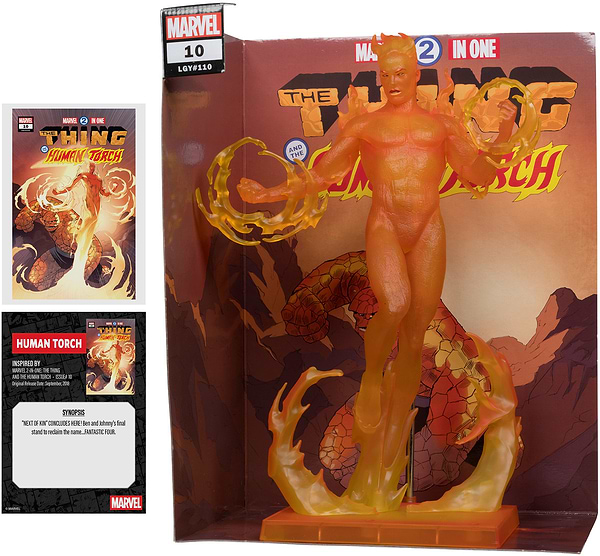 Фото - Колекційна фігурка McFarlane Toys MARVEL Human Torch - Collectible with Scene #10 30.5 см (14843)