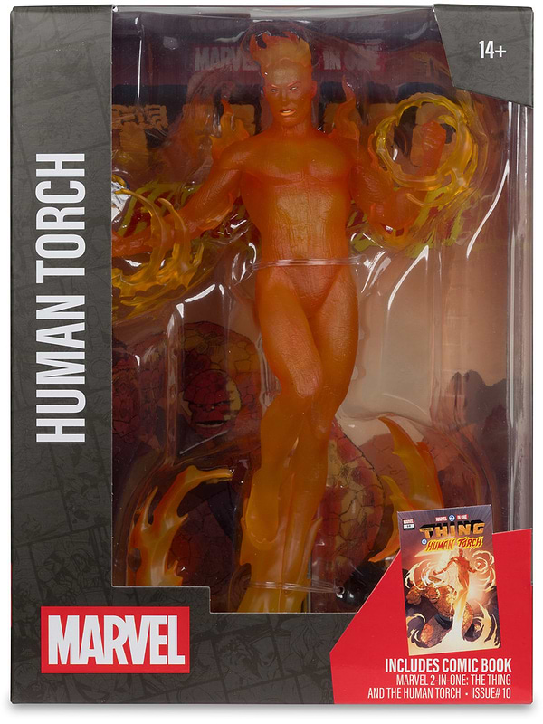 Фото - Колекційна фігурка McFarlane Toys MARVEL Human Torch - Collectible with Scene #10 30.5 см (14843)