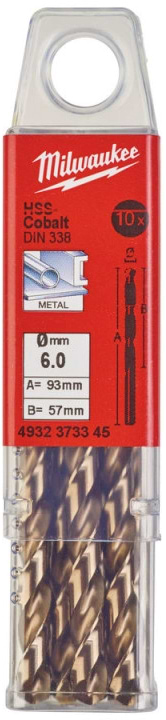 Сверло Milwaukee 6,0х93х57 мм 10 шт. (4932373345)