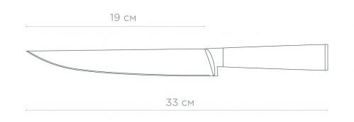 Фото - Нож для мяса Vinzer Natura Line 19 см (50614)