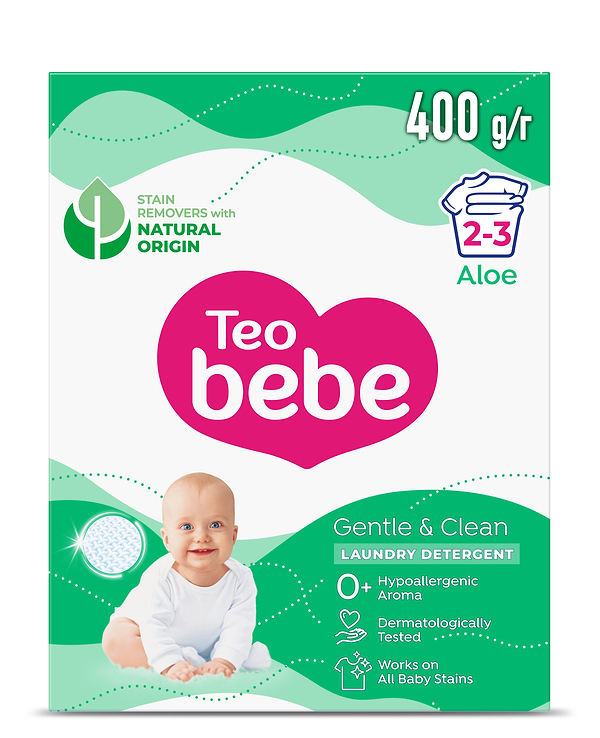 Фото - Пральний порошок Teo Bebe Aloe 400 г